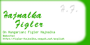 hajnalka figler business card